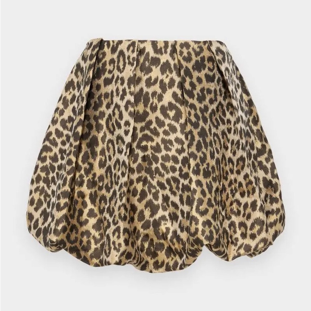 Sister Jane Leopard Print Puffball Mini Bubble Skirt